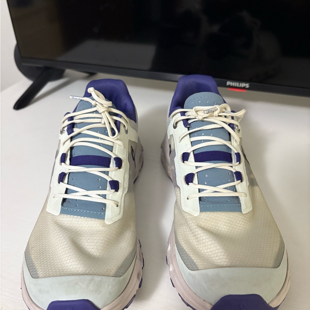 On Running Cloudnova Women's White & Purple Running Shoe - Picture 14 of 16